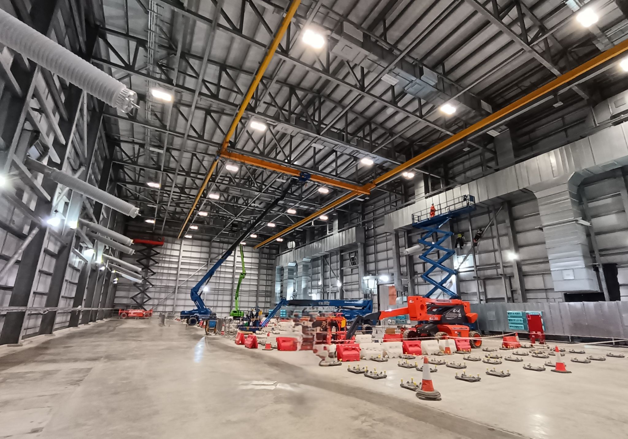 Industrial interior dusting