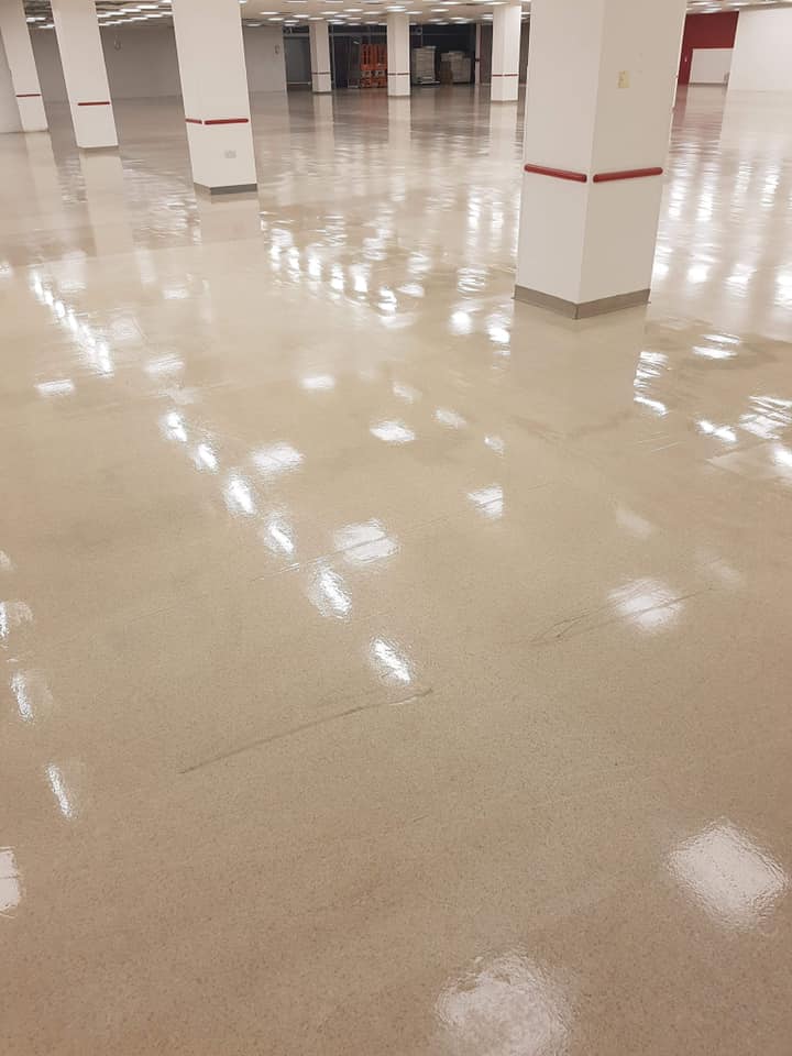 Warehouse Floor Degreasing